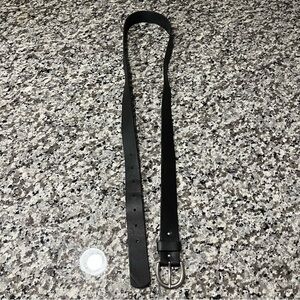 Men's Belt 50” Black Leather